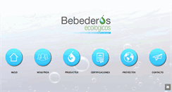 Desktop Screenshot of bebederosecologicos.com