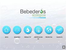 Tablet Screenshot of bebederosecologicos.com